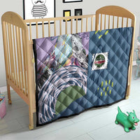 Climbing Quilt Mountain Art Retro Style