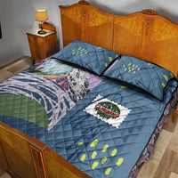 Climbing Quilt Bed Set Mountain Art Retro Style