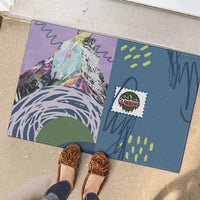 Climbing Rubber Doormat Mountain Art Retro Style
