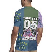 Custom Climbing Rugby Jersey Mountain Art Retro Style