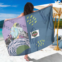 Climbing Sarong Mountain Art Retro Style