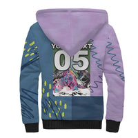 Custom Climbing Sherpa Hoodie Mountain Art Retro Style
