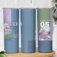 Custom Climbing Skinny Tumbler Mountain Art Retro Style