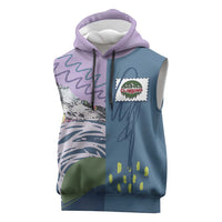Custom Climbing Sleeveless Hoodie Mountain Art Retro Style