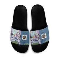 Climbing Slide Sandals Mountain Art Retro Style