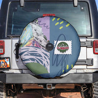 Climbing Spare Tire Cover Mountain Art Retro Style