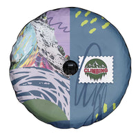 Climbing Spare Tire Cover Mountain Art Retro Style