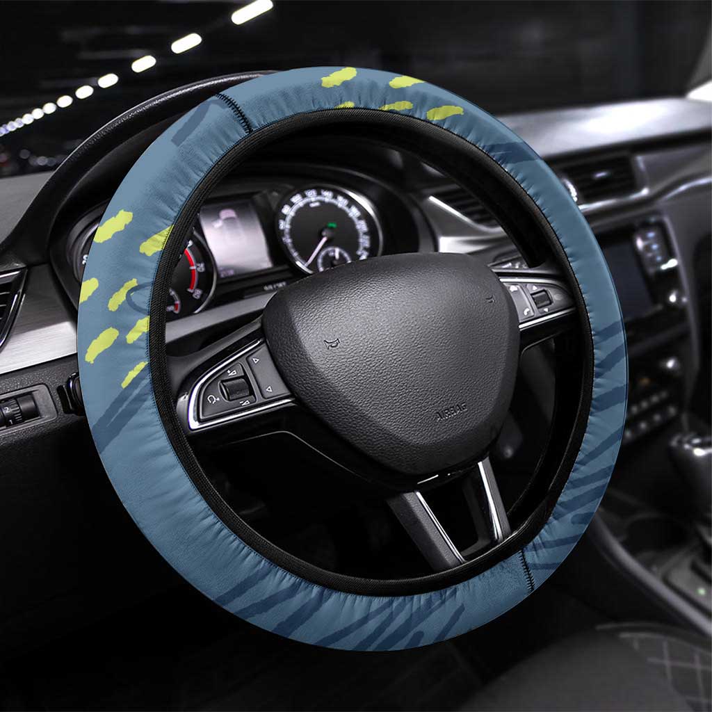 Climbing Steering Wheel Cover Mountain Art Retro Style