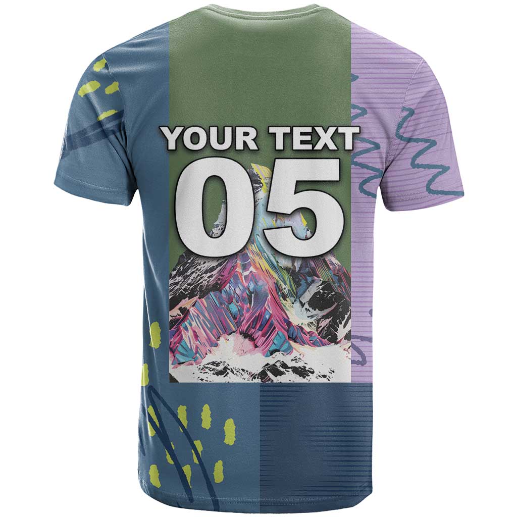 Custom Climbing T Shirt Mountain Art Retro Style