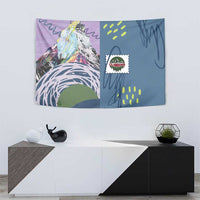 Climbing Tapestry Mountain Art Retro Style