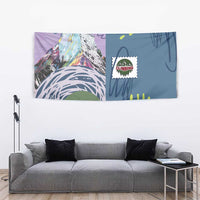 Climbing Tapestry Mountain Art Retro Style