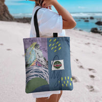 Climbing Tote Bag Mountain Art Retro Style