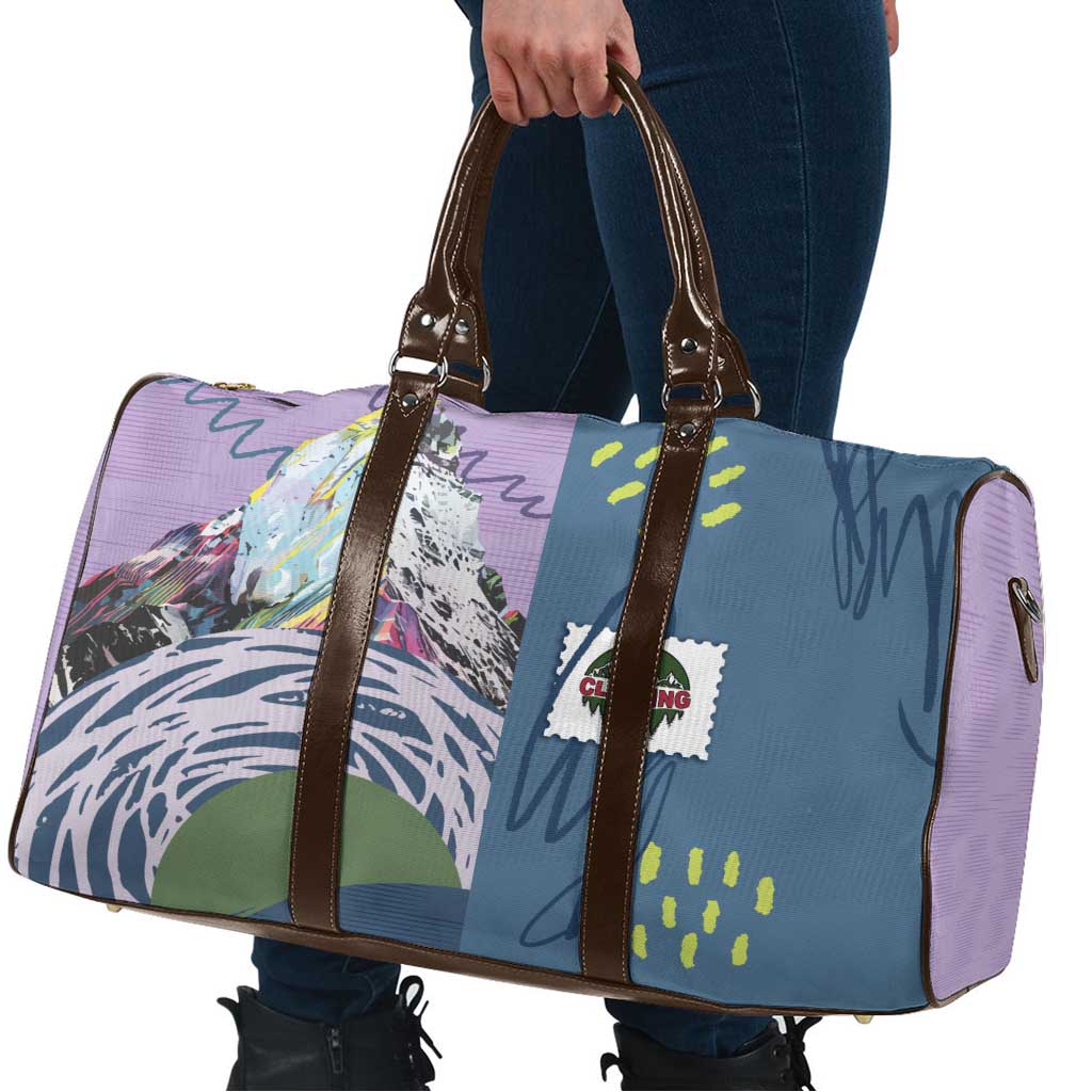 Climbing Travel Bag Mountain Art Retro Style