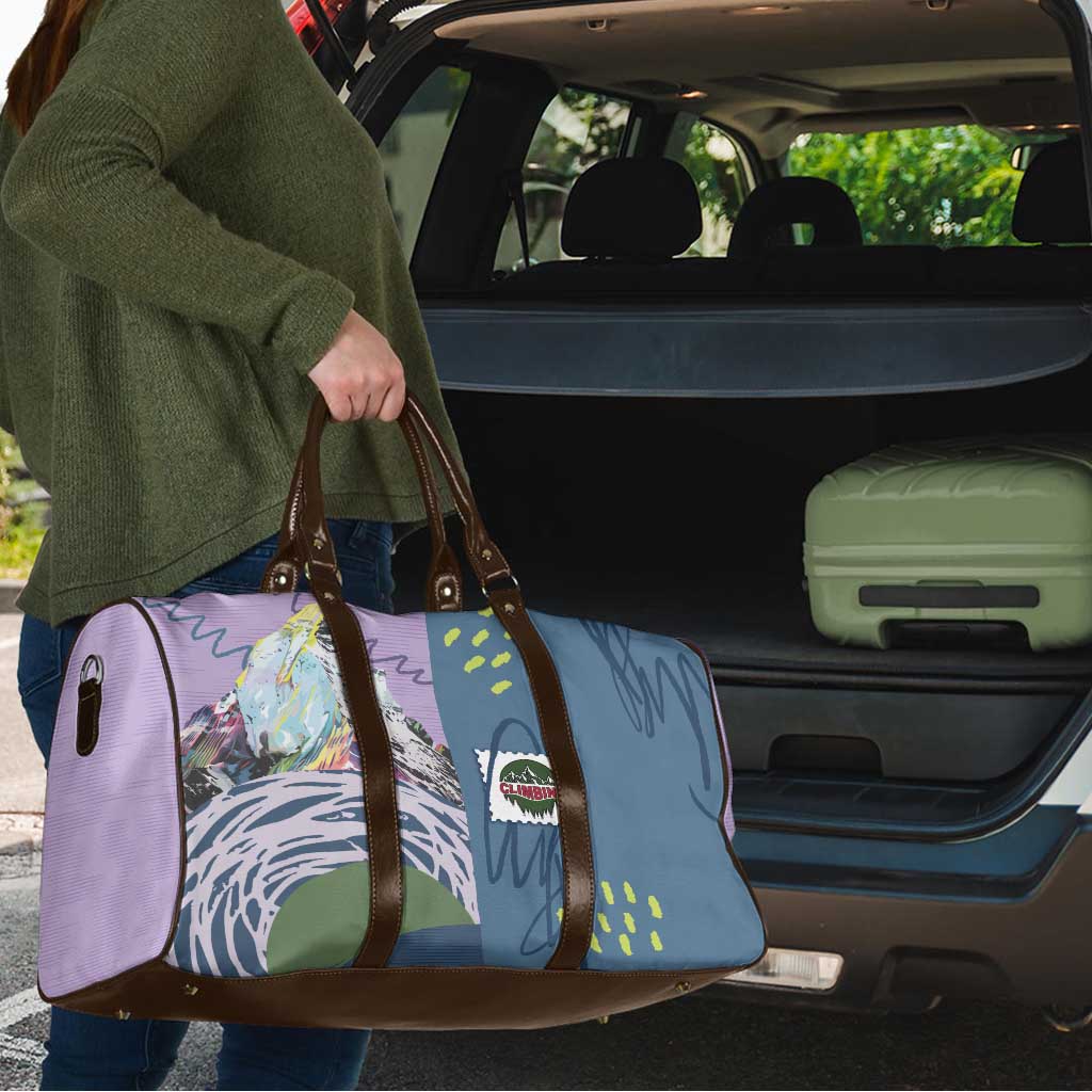 Climbing Travel Bag Mountain Art Retro Style
