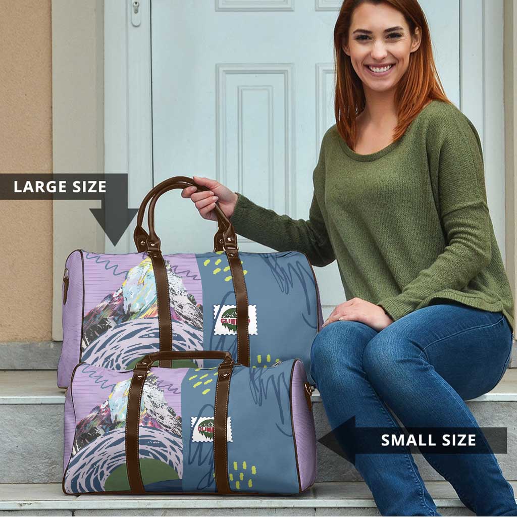 Climbing Travel Bag Mountain Art Retro Style