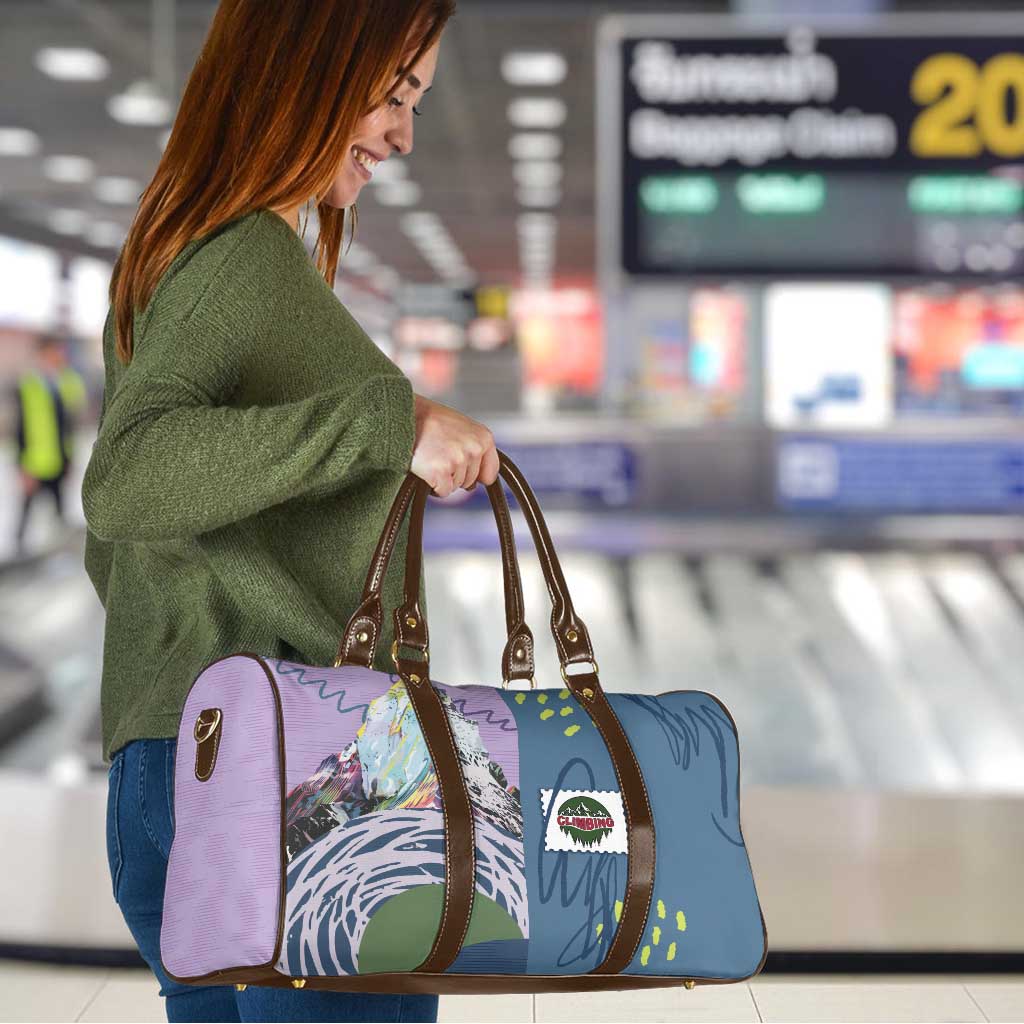 Climbing Travel Bag Mountain Art Retro Style