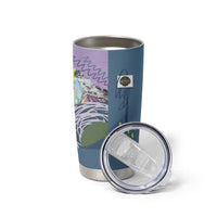 Custom Climbing Tumbler Cup Mountain Art Retro Style