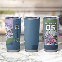 Custom Climbing Tumbler Cup Mountain Art Retro Style