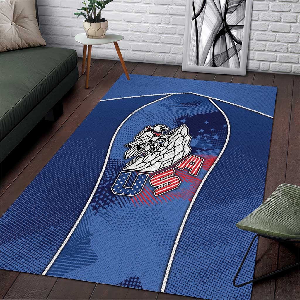 USA Climbing Area Rug American Eagle Climber