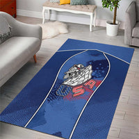 USA Climbing Area Rug American Eagle Climber