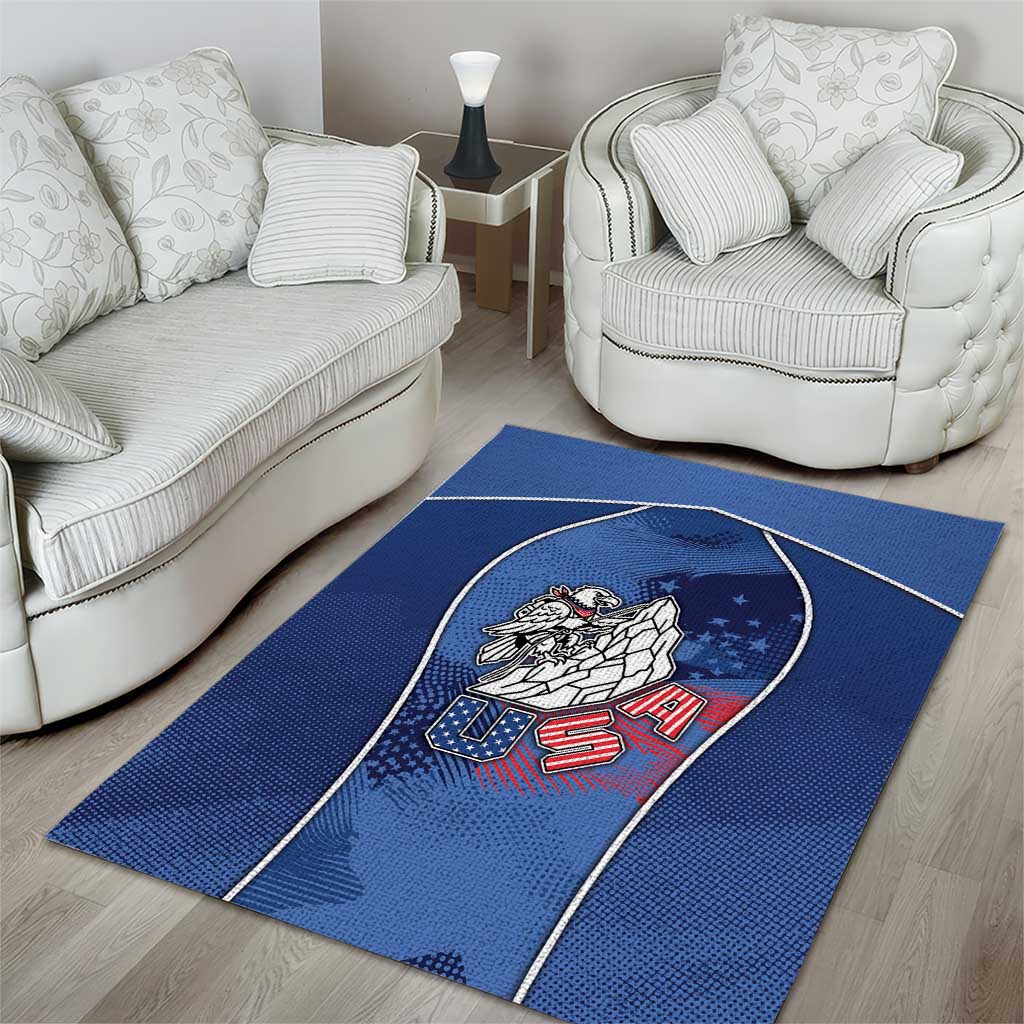 USA Climbing Area Rug American Eagle Climber