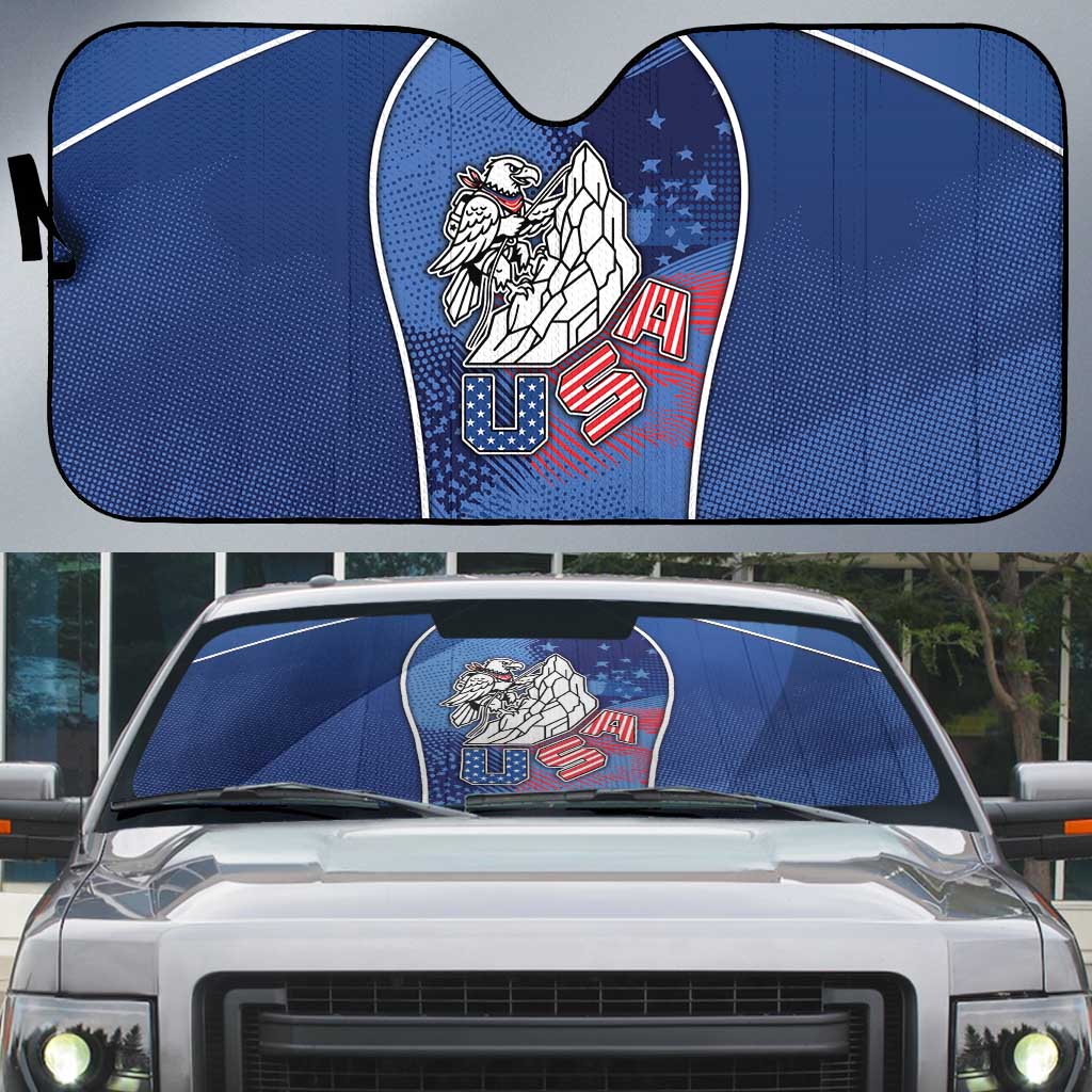 USA Climbing Auto Sun Shade American Eagle Climber