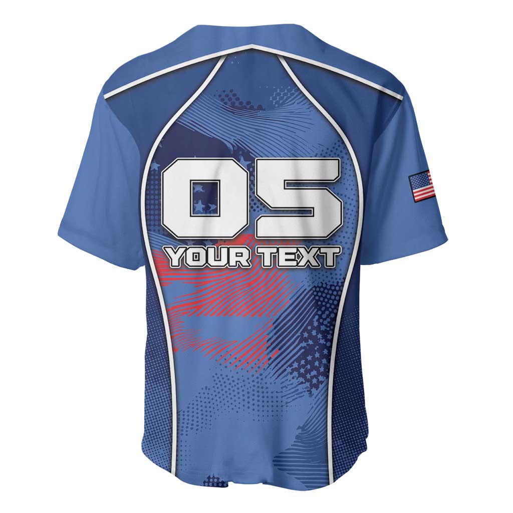 Custom USA Climbing Baseball Jersey American Eagle Climber