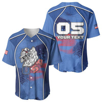 Custom USA Climbing Baseball Jersey American Eagle Climber
