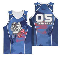 Custom USA Climbing Basketball Jersey American Eagle Climber