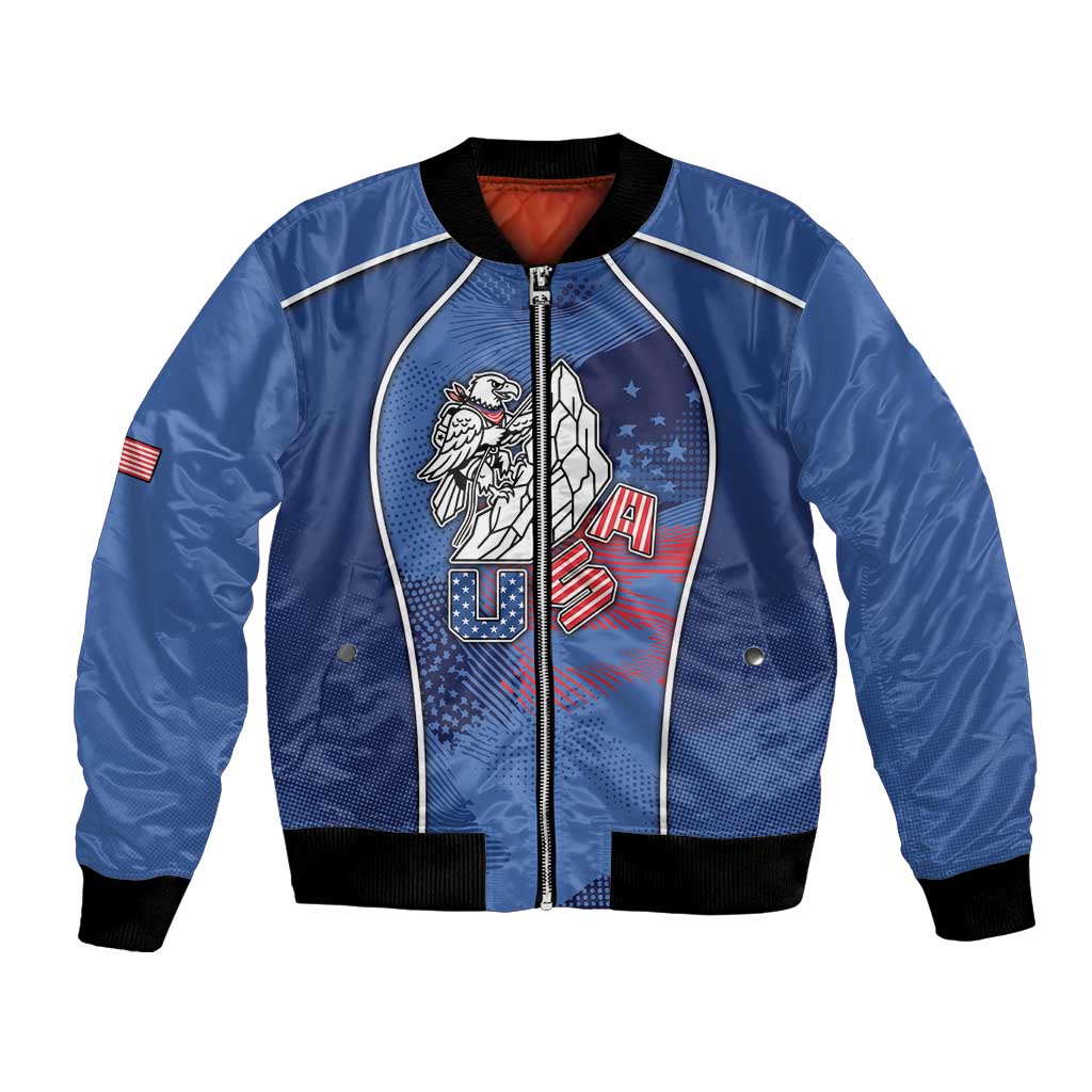 Custom USA Climbing Bomber Jacket American Eagle Climber