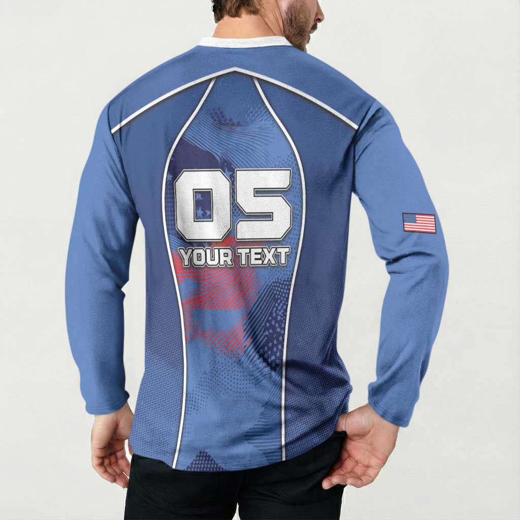 Custom USA Climbing Button Sweatshirt American Eagle Climber