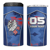 Custom USA Climbing 4 in 1 Can Cooler Tumbler American Eagle Climber