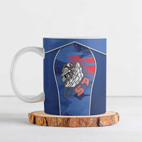 Custom USA Climbing Ceramic Mug American Eagle Climber
