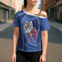 Custom USA Climbing Cross Shoulder Shirt American Eagle Climber