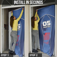 Custom USA Climbing Door Cover American Eagle Climber