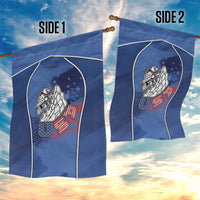 USA Climbing Garden Flag American Eagle Climber