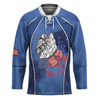 Custom USA Climbing Hockey Jersey American Eagle Climber