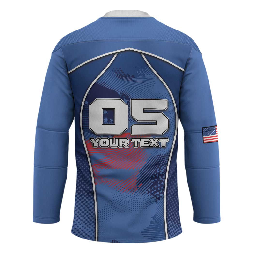 Custom USA Climbing Hockey Jersey American Eagle Climber
