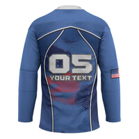 Custom USA Climbing Hockey Jersey American Eagle Climber