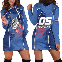 Custom USA Climbing Hoodie Dress American Eagle Climber