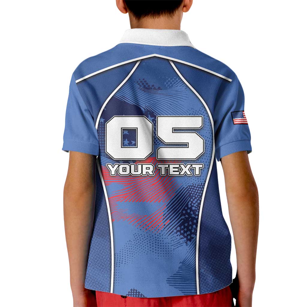 Custom USA Climbing Kid Polo Shirt American Eagle Climber