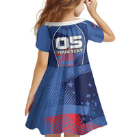 Custom USA Climbing Kid Short Sleeve Dress American Eagle Climber
