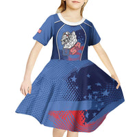 Custom USA Climbing Kid Short Sleeve Dress American Eagle Climber