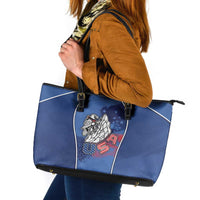 USA Climbing Leather Tote Bag American Eagle Climber