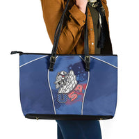 USA Climbing Leather Tote Bag American Eagle Climber
