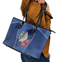 USA Climbing Leather Tote Bag American Eagle Climber