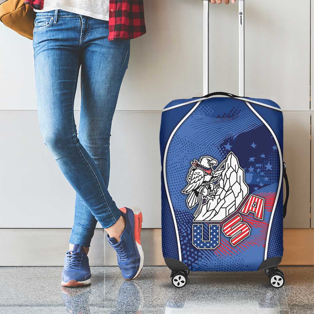 USA Climbing Luggage Cover American Eagle Climber
