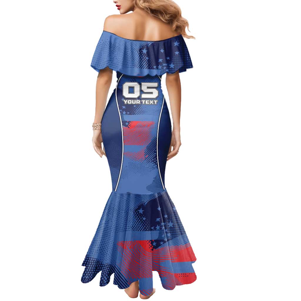 Custom USA Climbing Mermaid Dress American Eagle Climber
