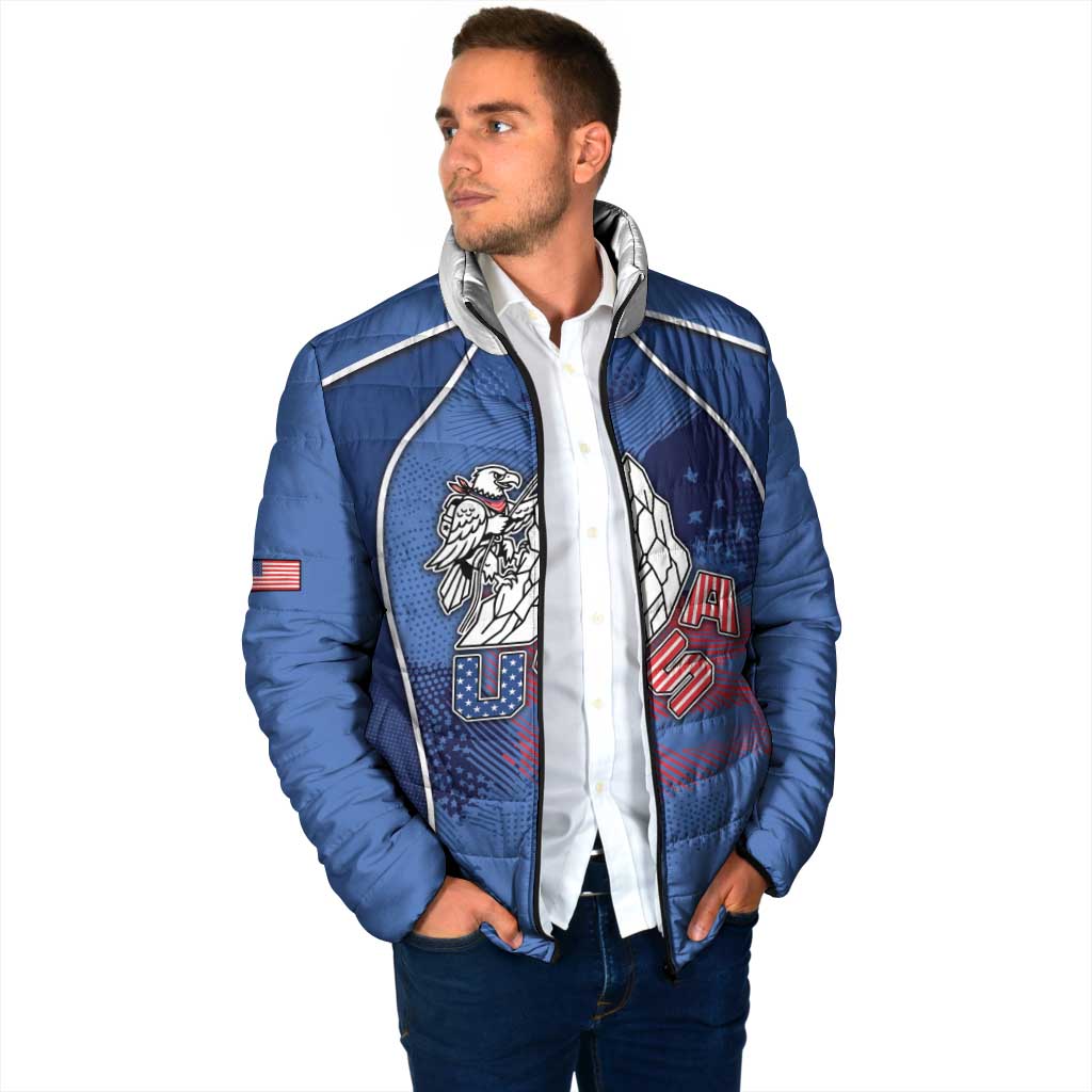Custom USA Climbing Padded Jacket American Eagle Climber