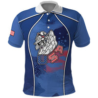 Custom USA Climbing Polo Shirt American Eagle Climber
